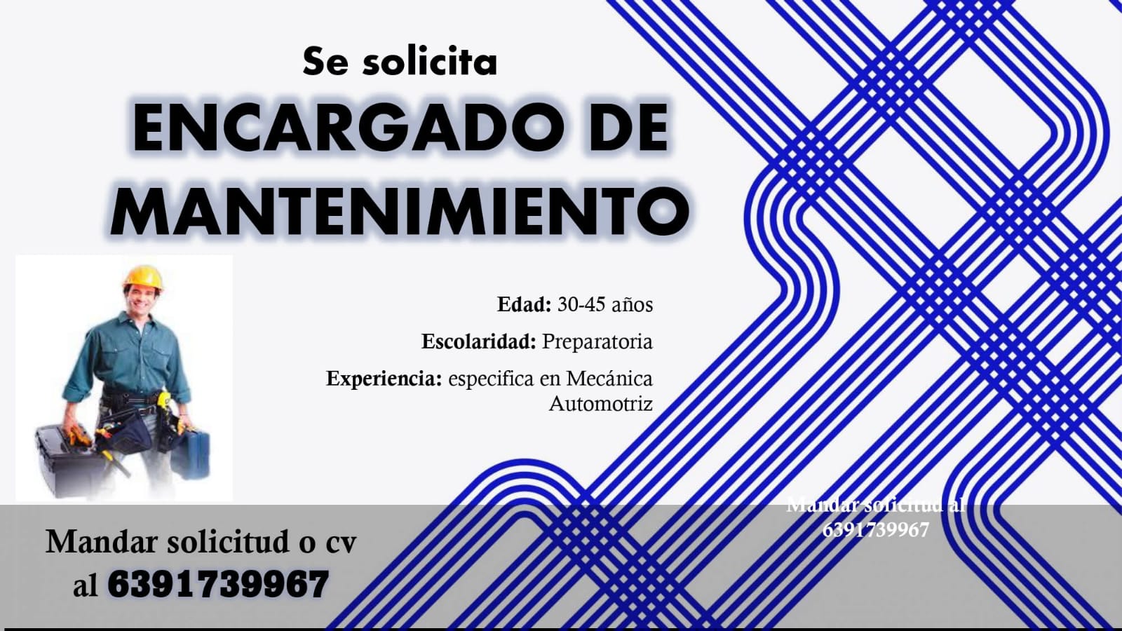 Encargado de mantenimiento
