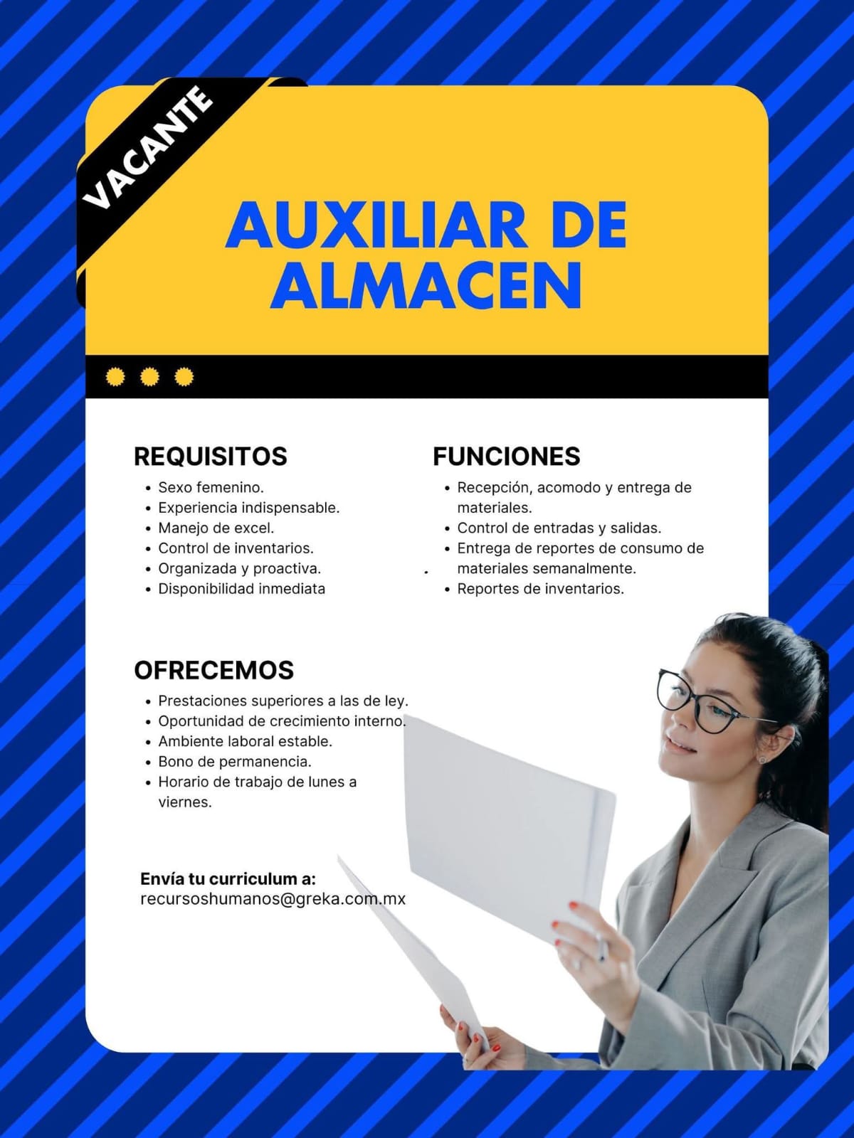 Auxiliar de almacén