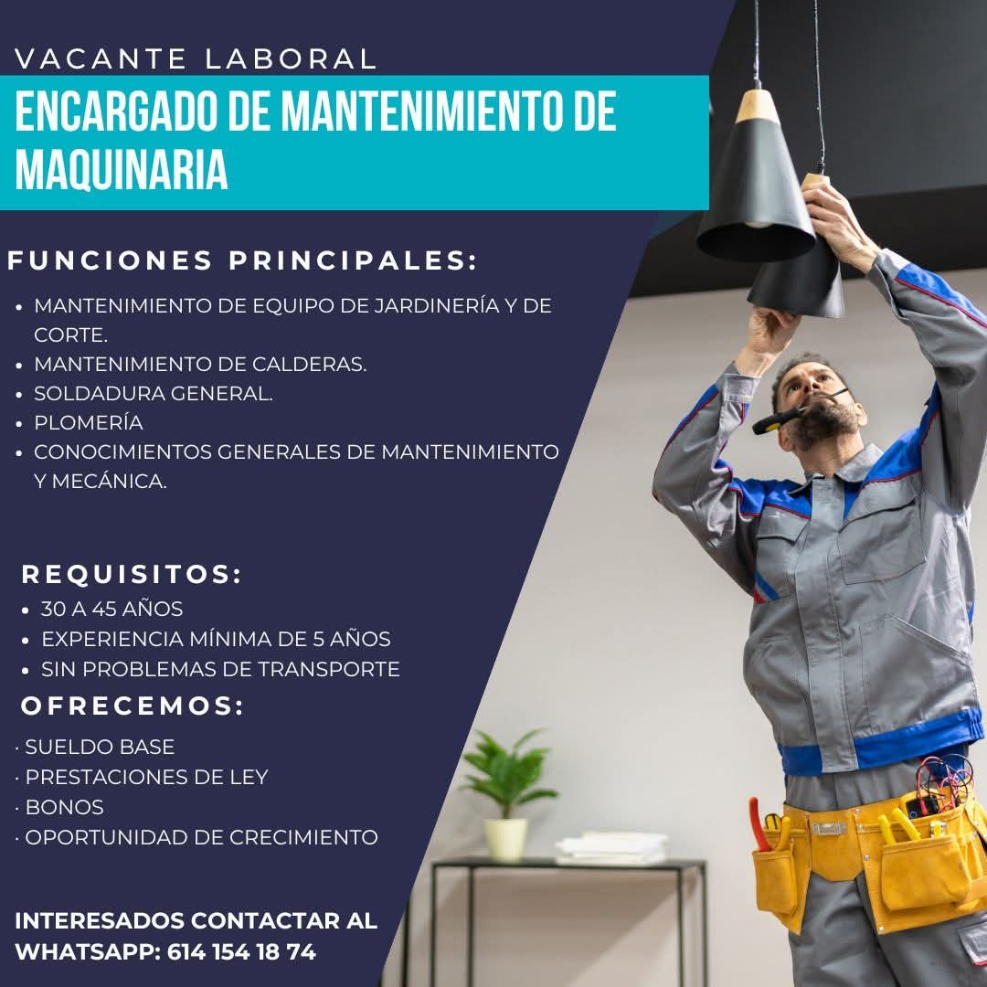 Encargado de mantenimiento