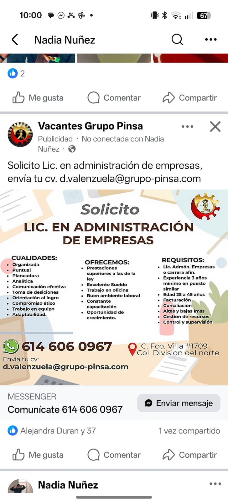 Lic adm de empresas
