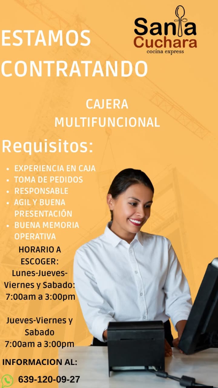 Cajera multifuncional