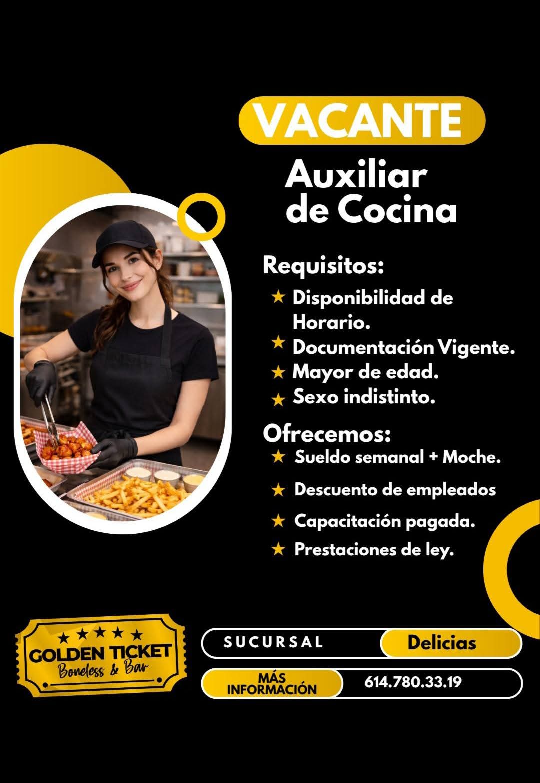 Auxiliar de cocina