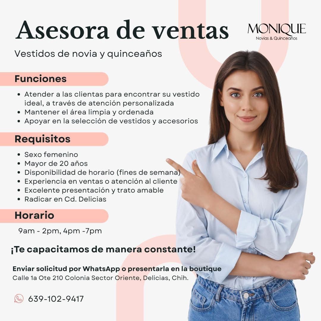 Asesora de ventas