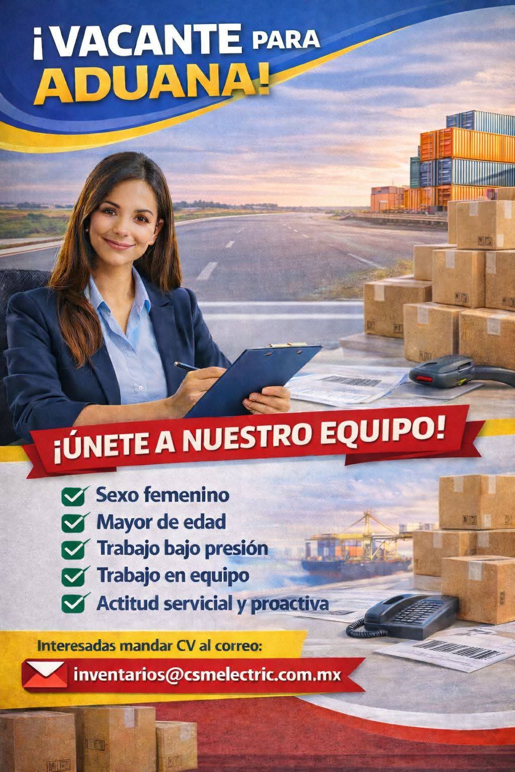 Vacante para aduana