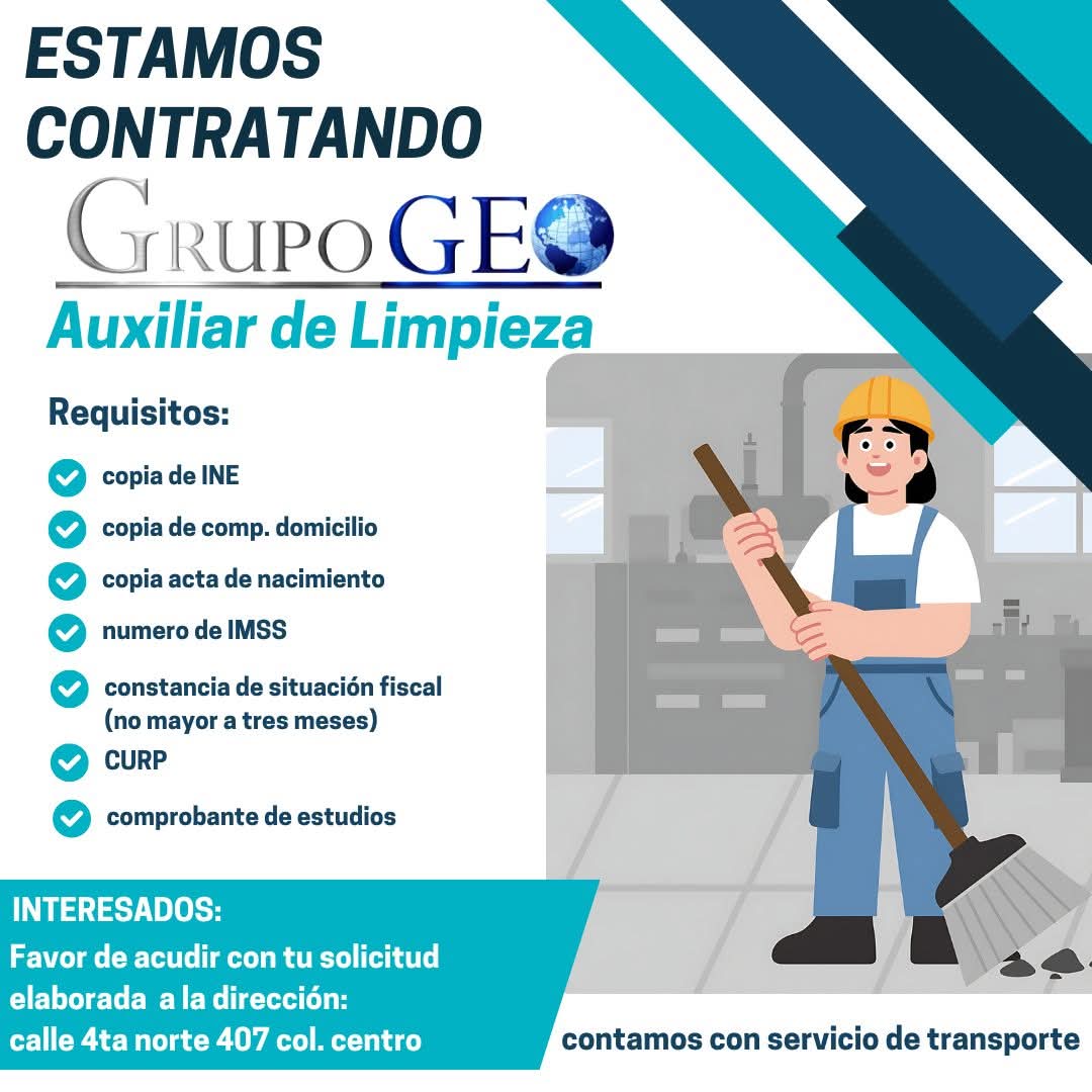 Auxiliar de limpieza