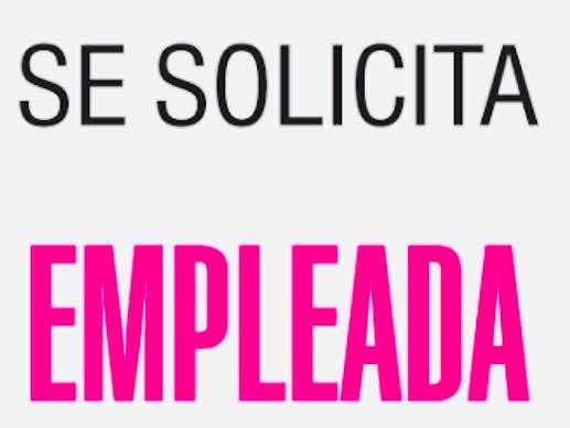 Empleada de mostrador