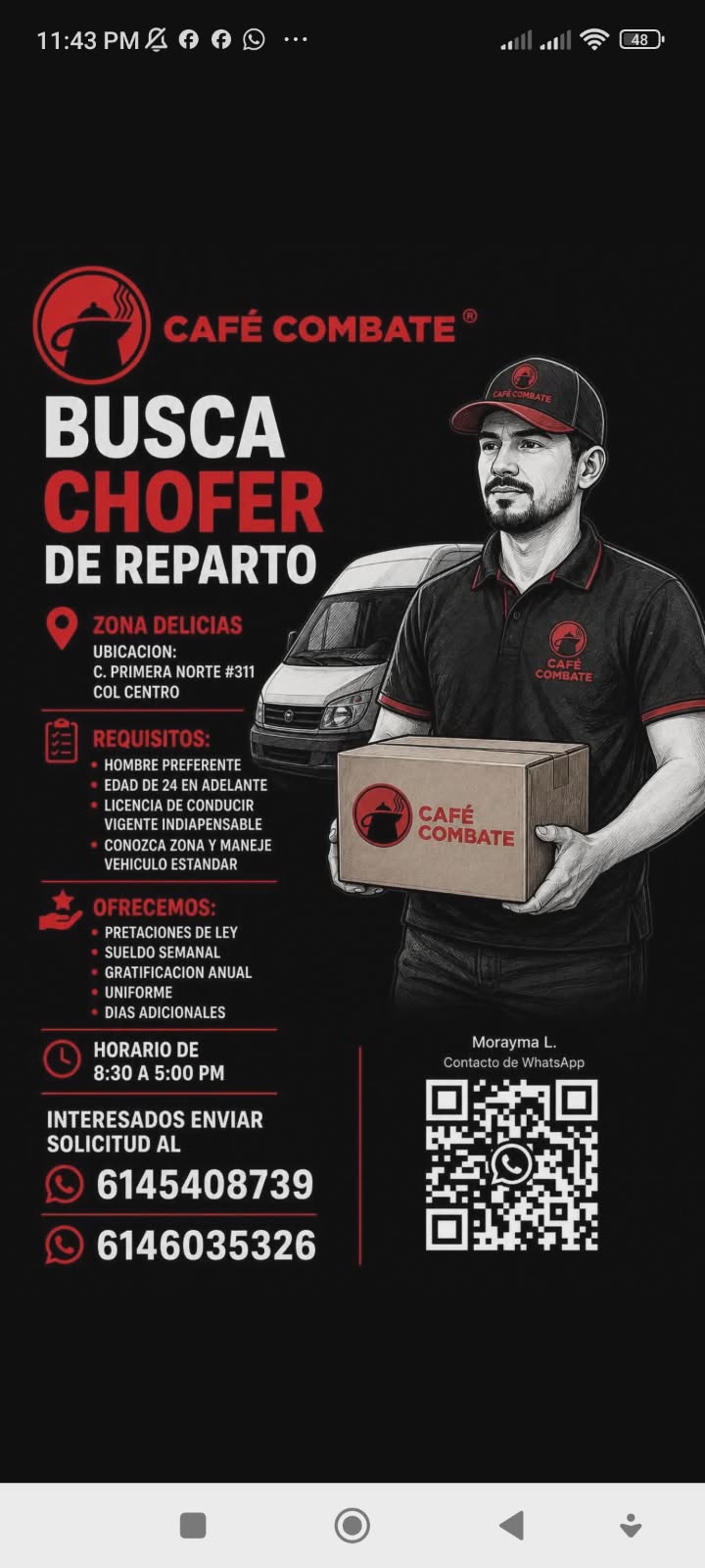 Chofer repartidor