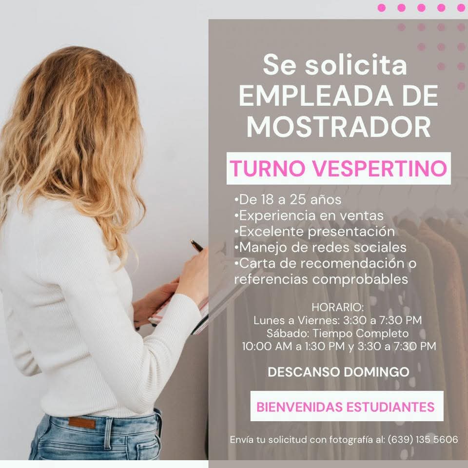 Empleada de mostrador