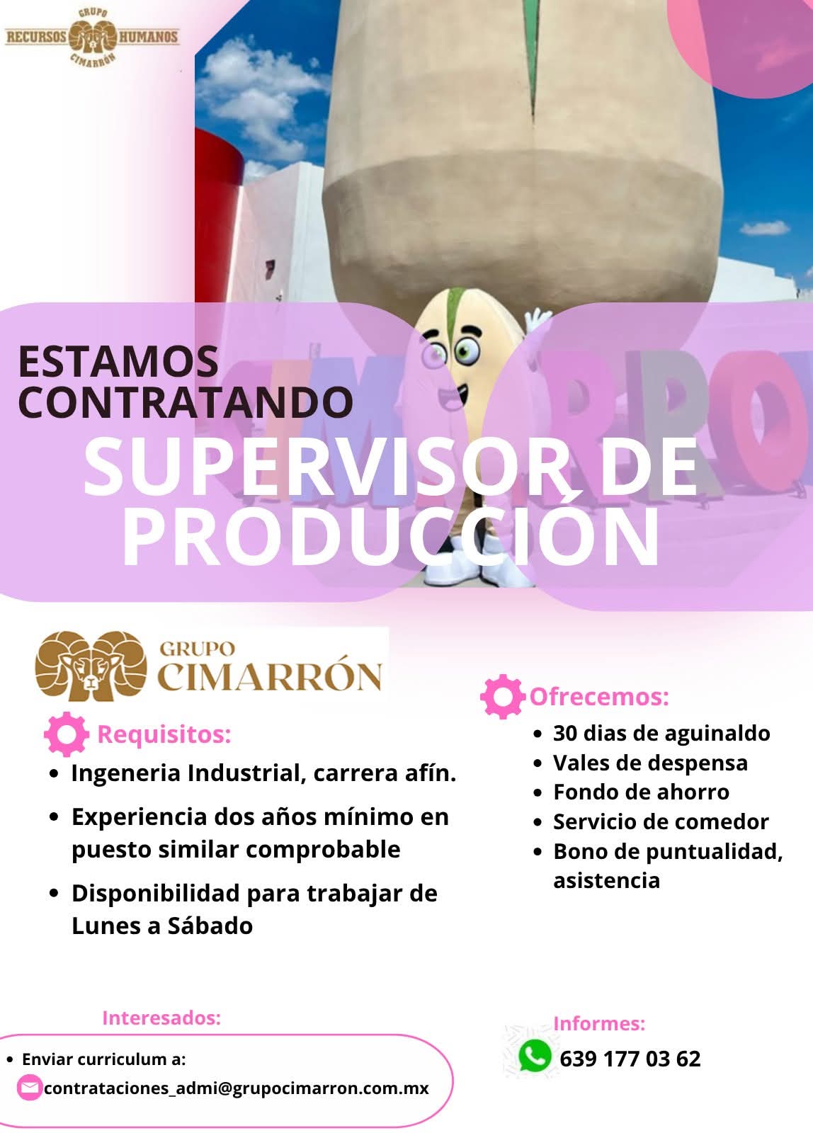 Supervisor de producción