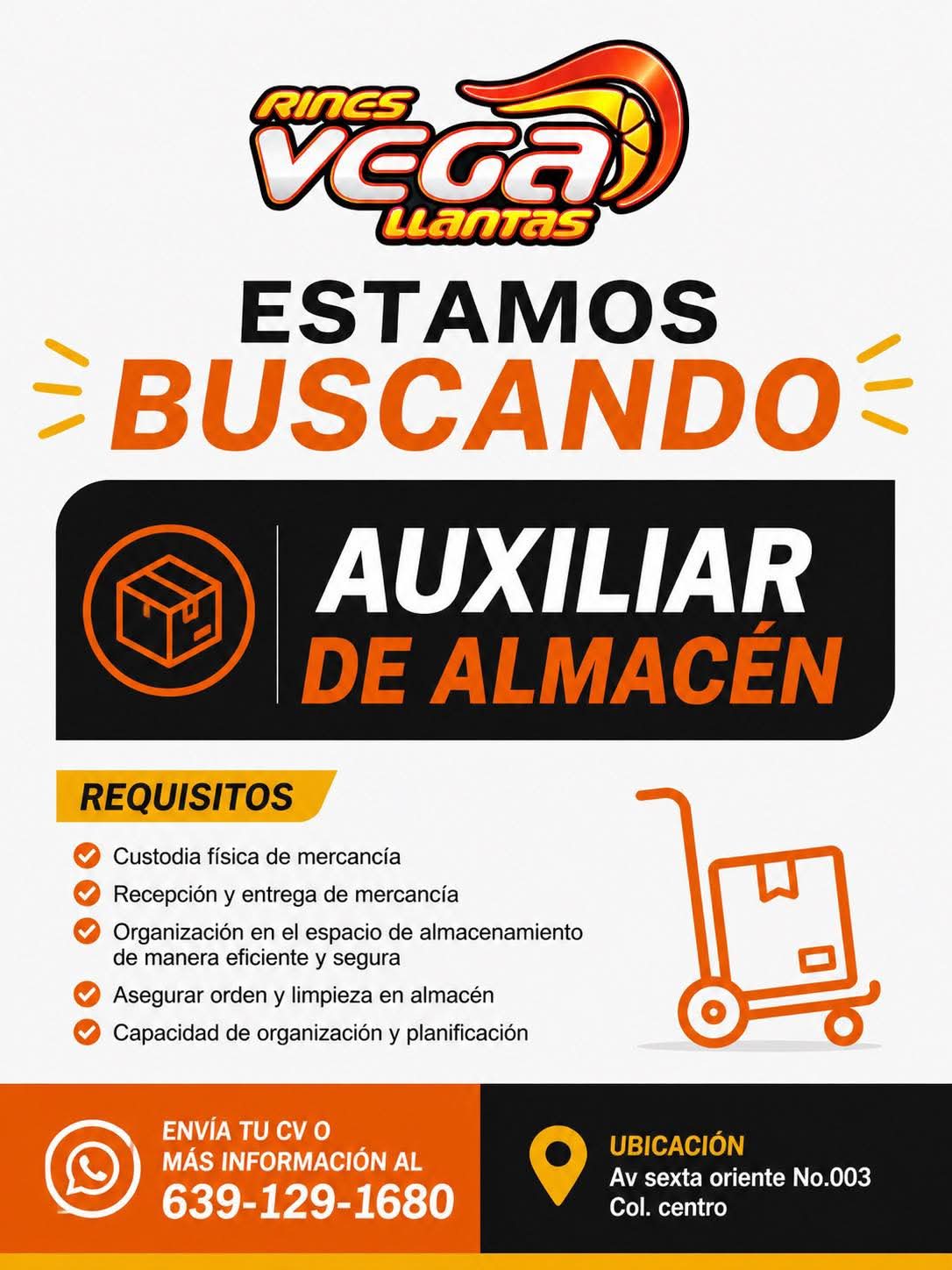 Auxiliar de almacén