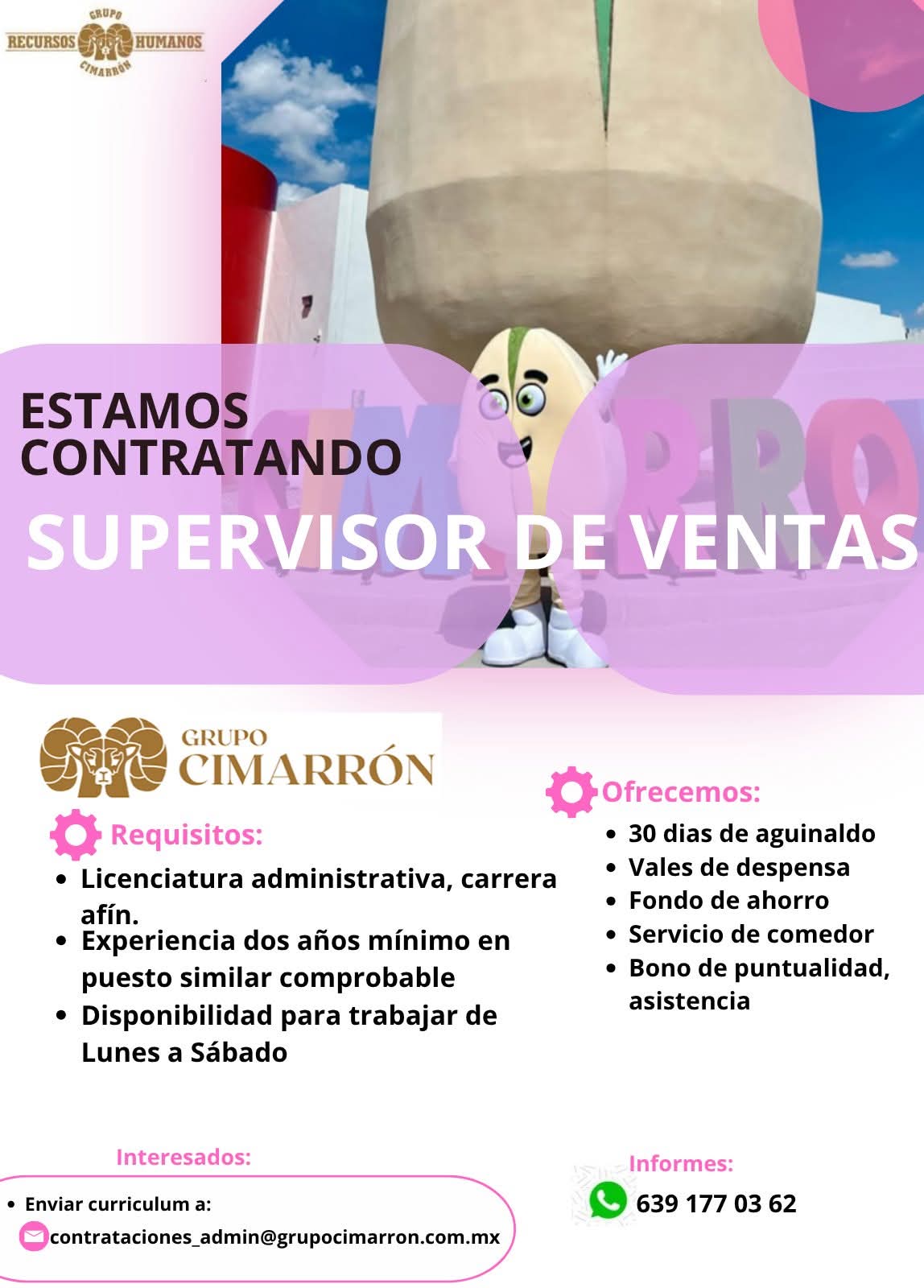 Supervisor de tienda