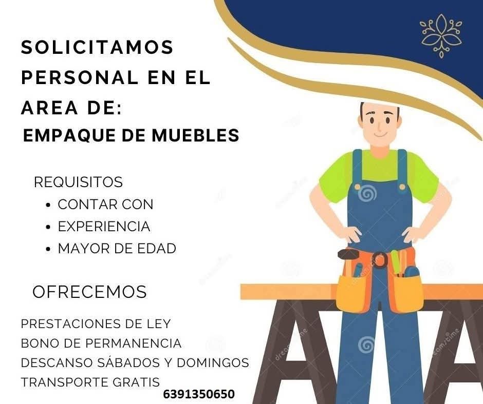 Personal en el área de muebles