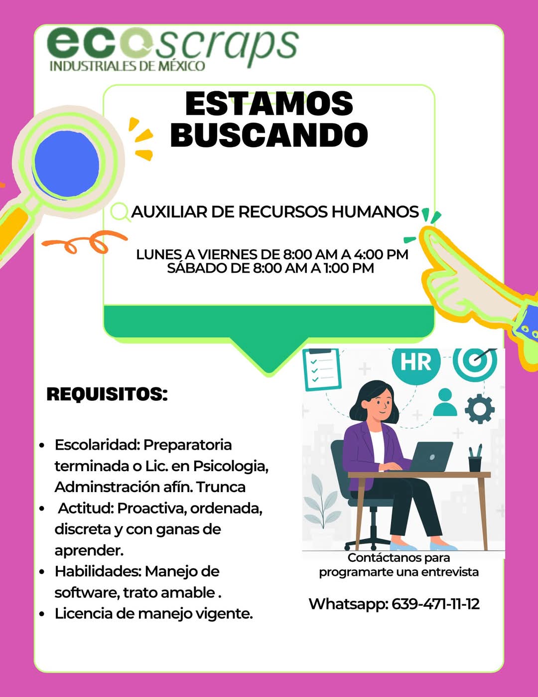 Auxiliar de recursos humanos