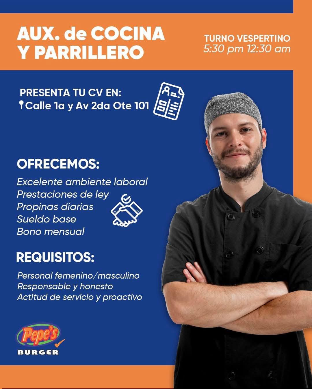 Aux cocina parrillero
