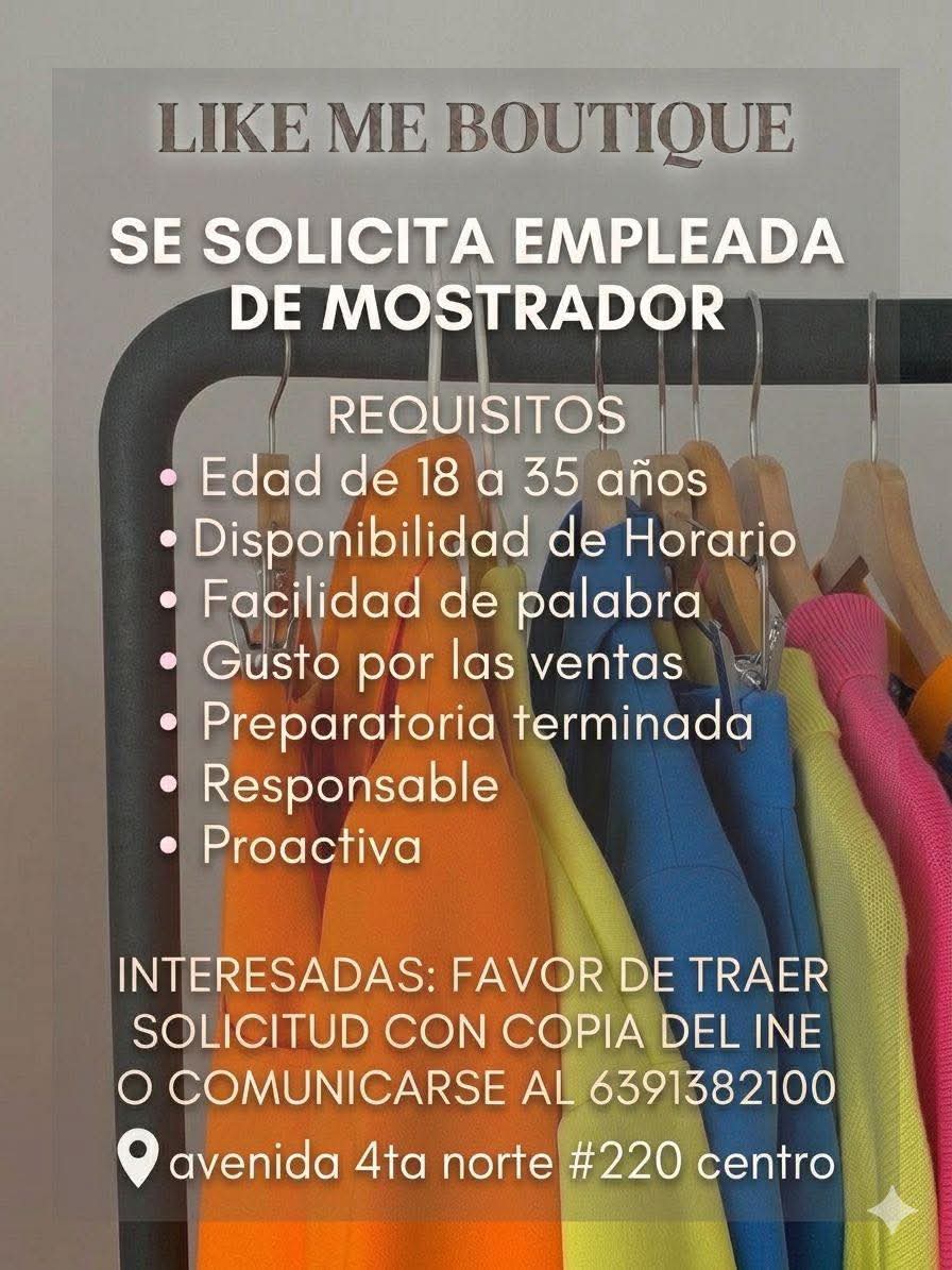 Empleada de mostrador