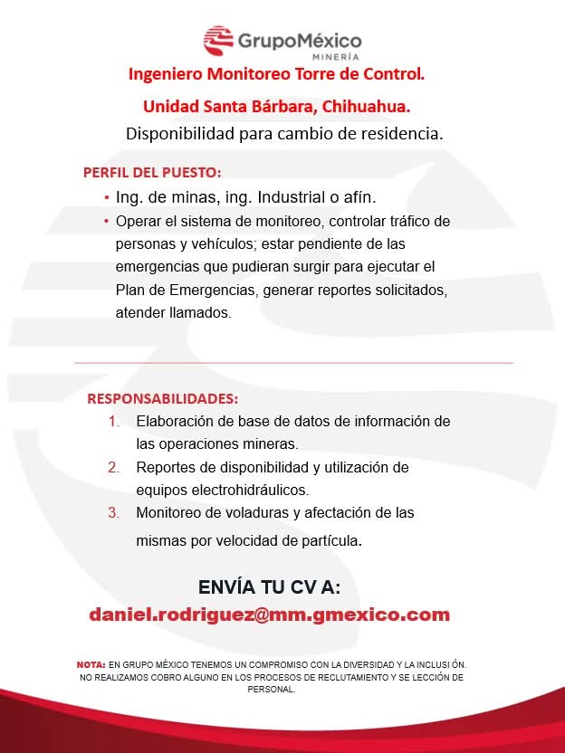 Ingeniero monitoreo