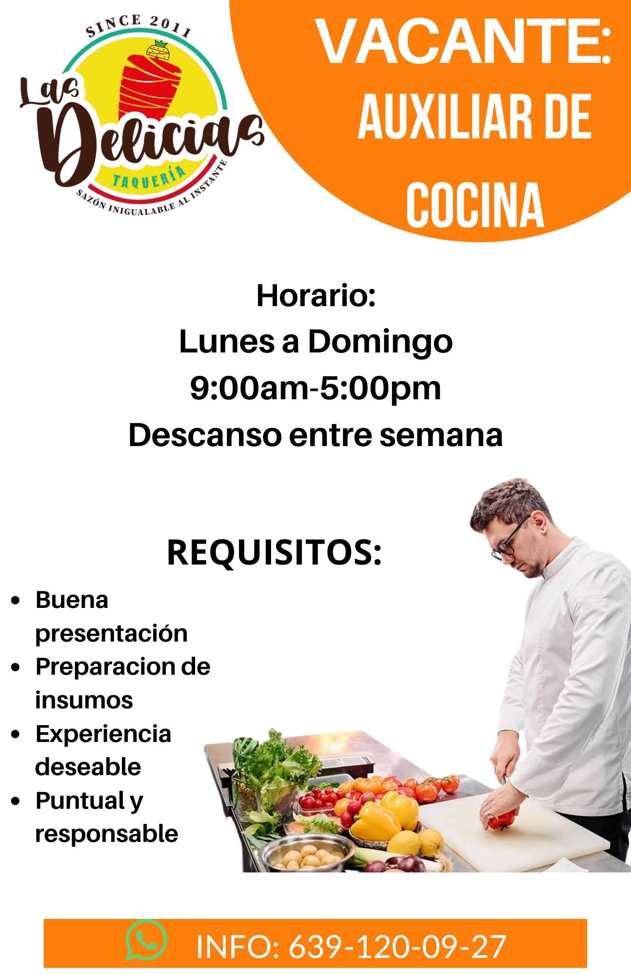 Auxiliar de cocina