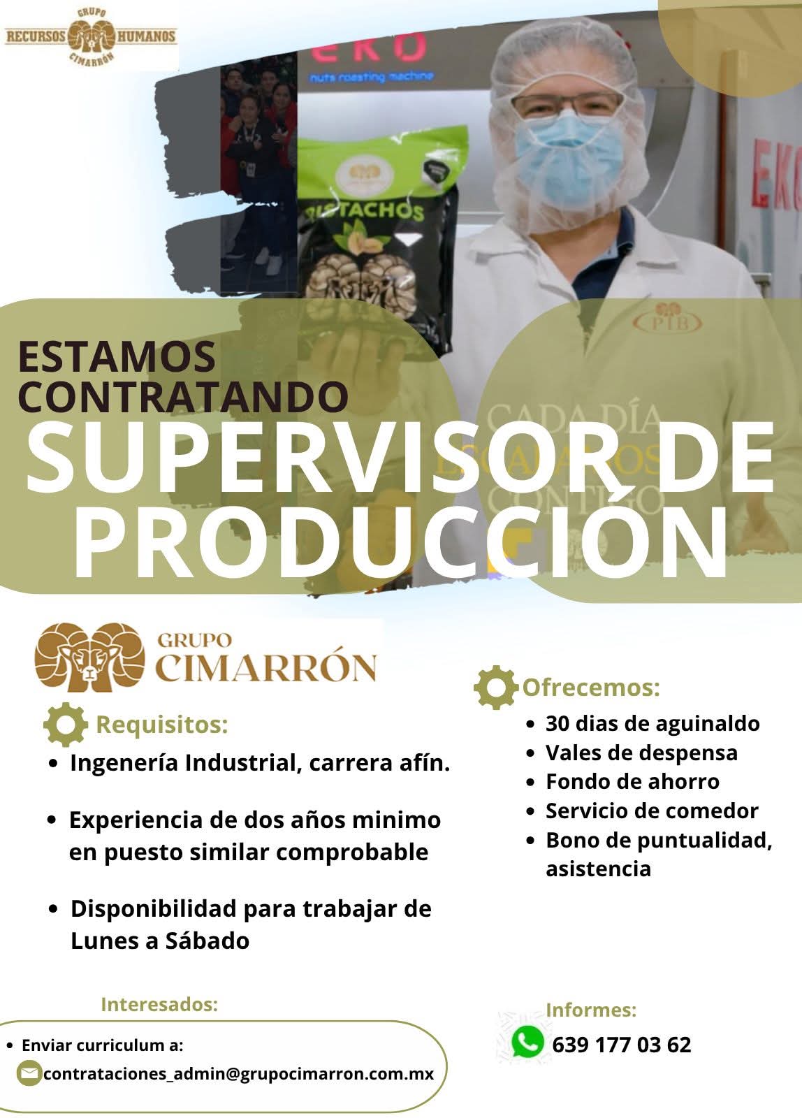 Supervisor de producción