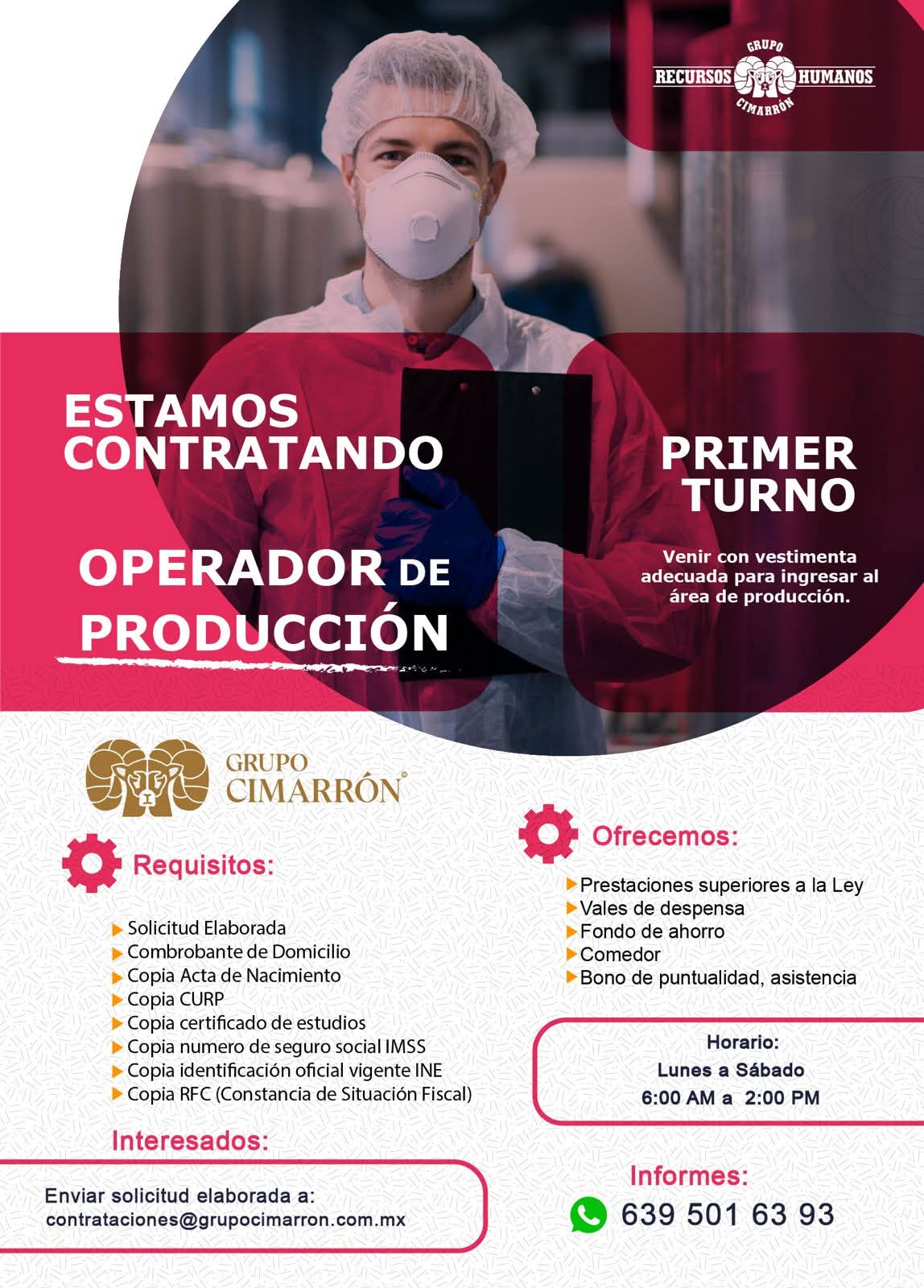 Operadores de producción