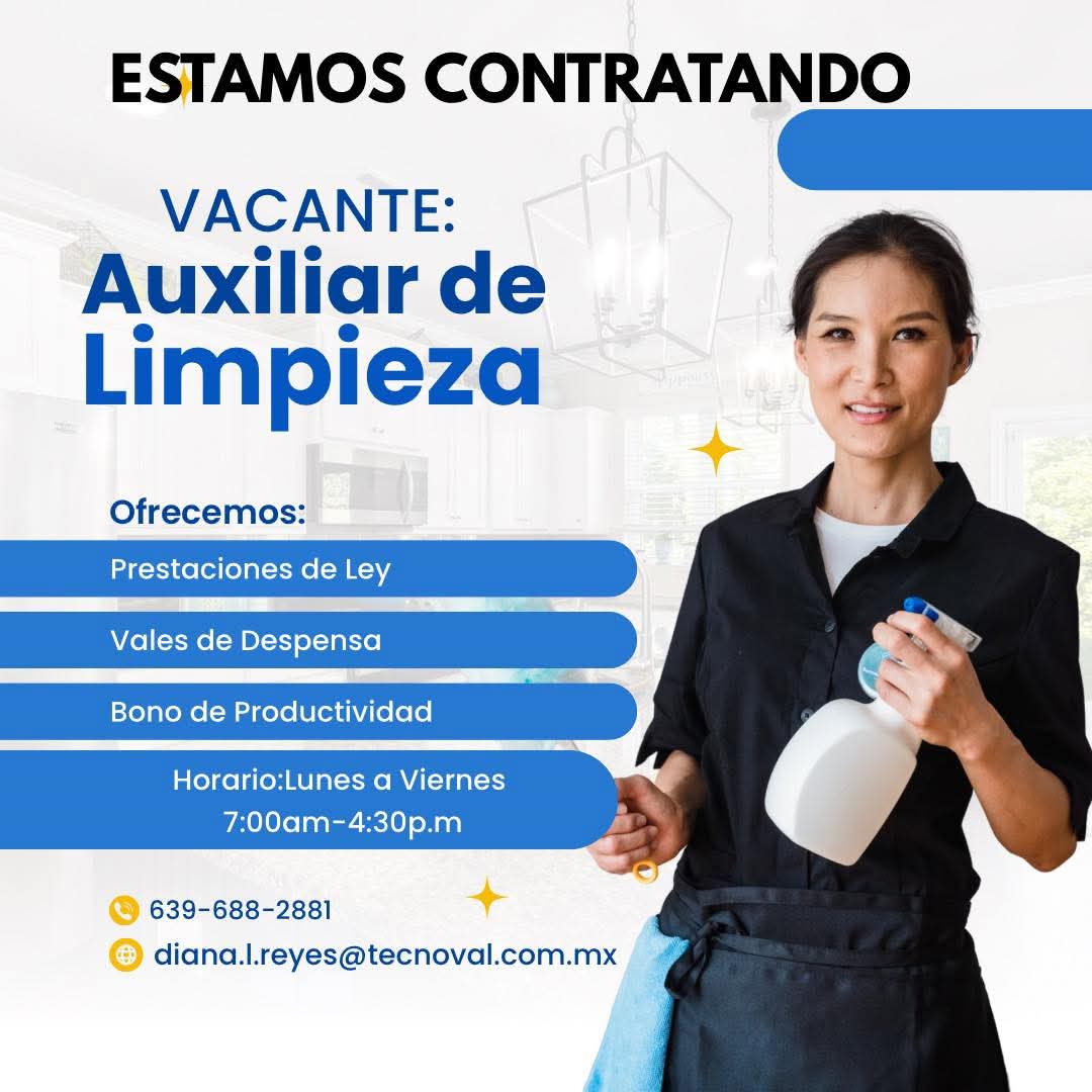 Auxiliar de limpieza