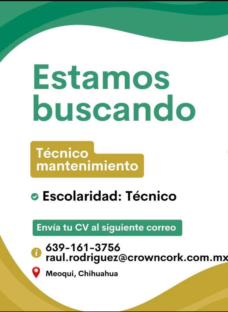 Tecnico de matenimiento