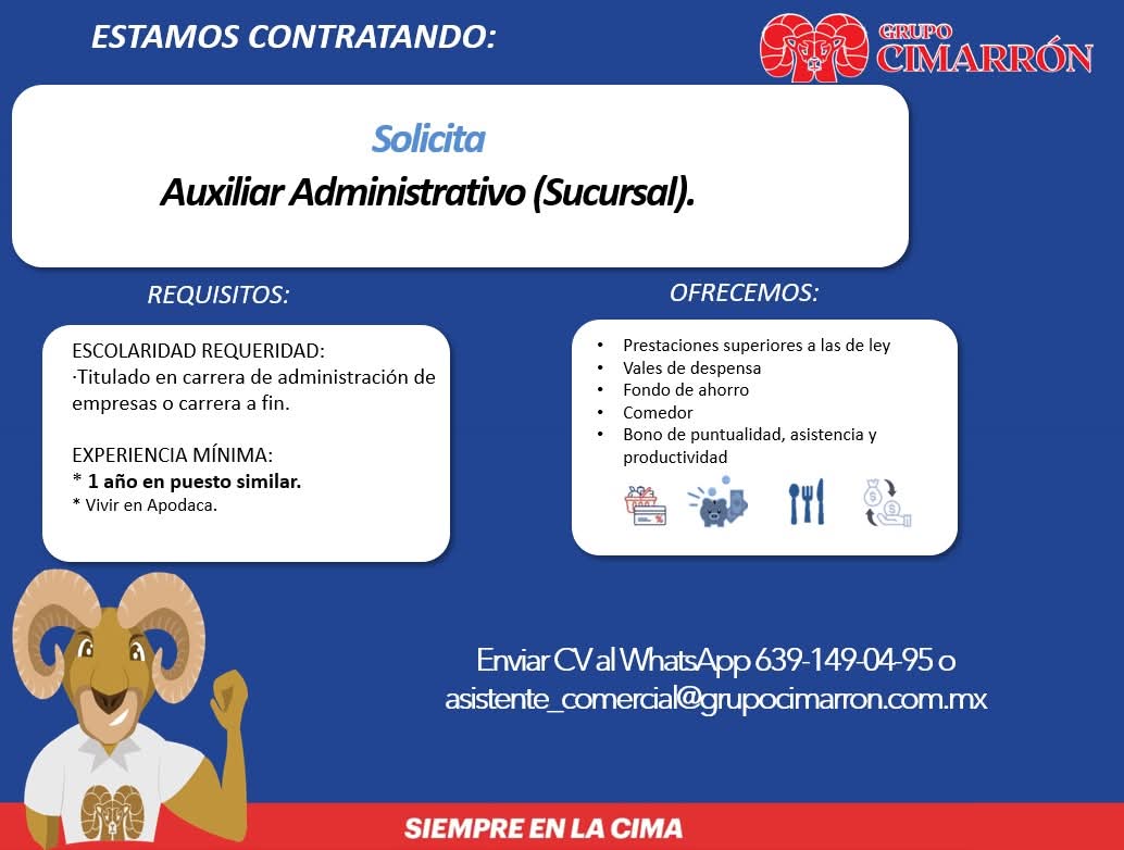 AUXILIAR ADMINISTRATIVO
