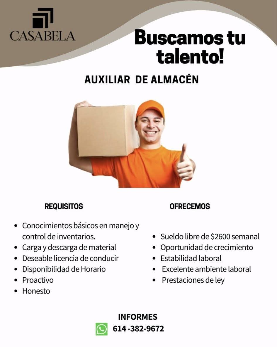 Auxiliar de almacén