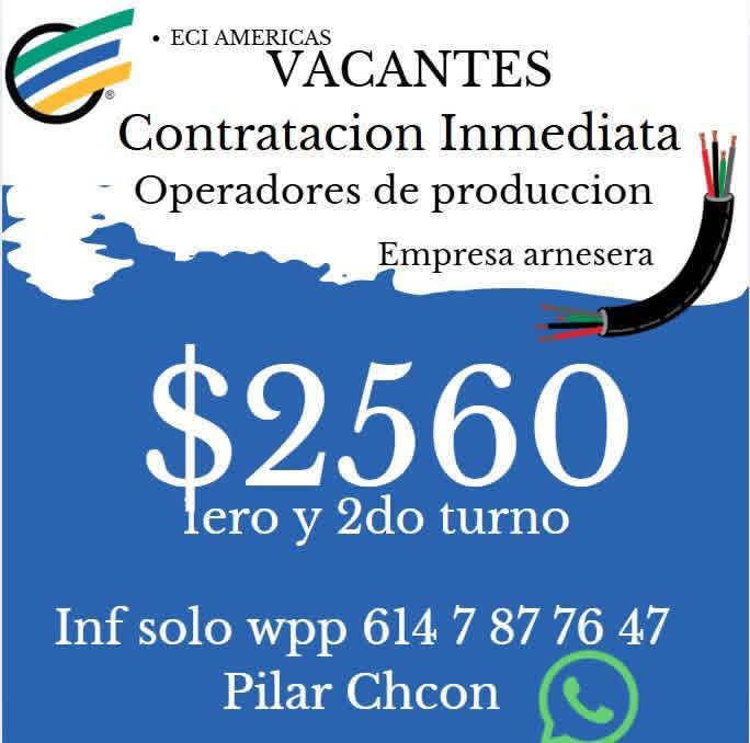 Operadores de producción