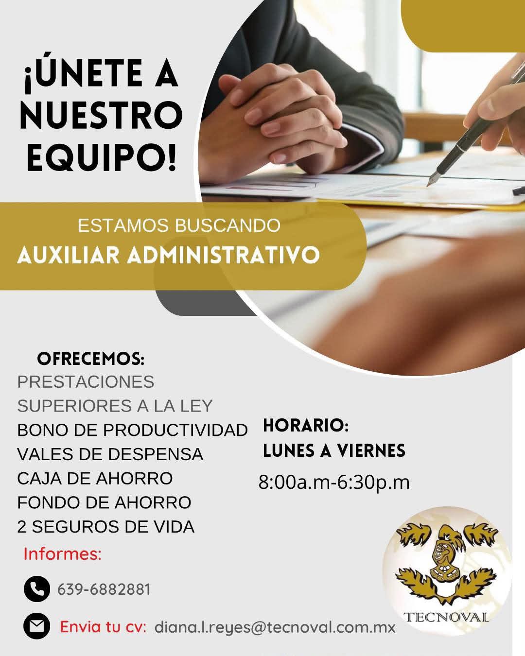 Auxiliar administrativo