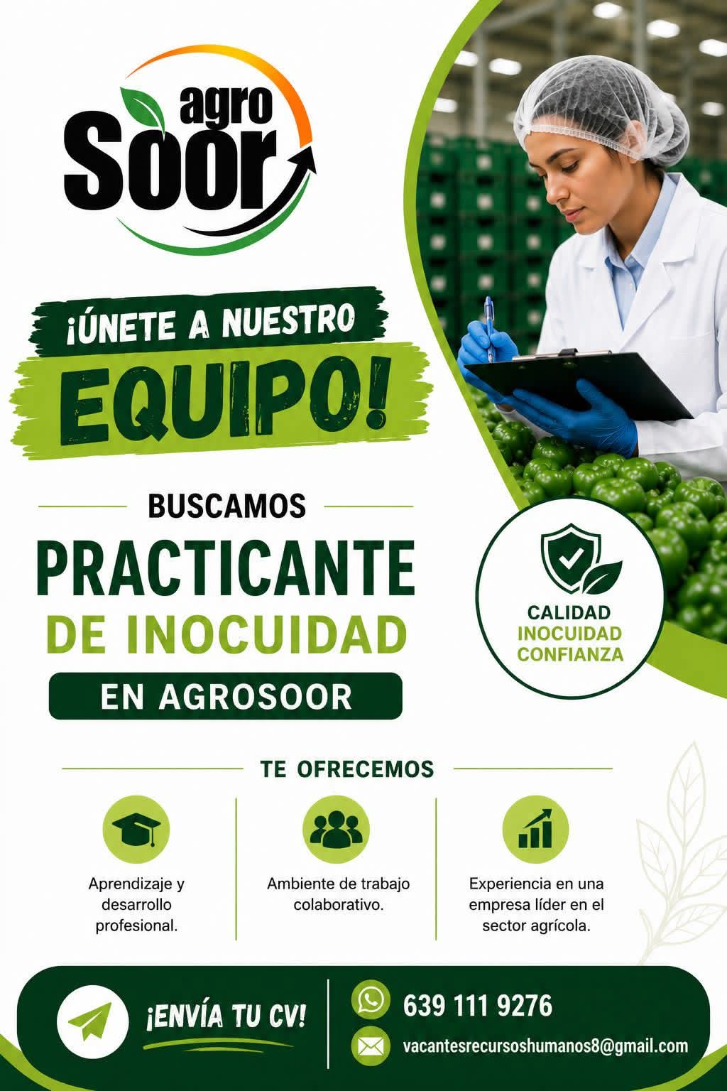 Practicante de inocuidad