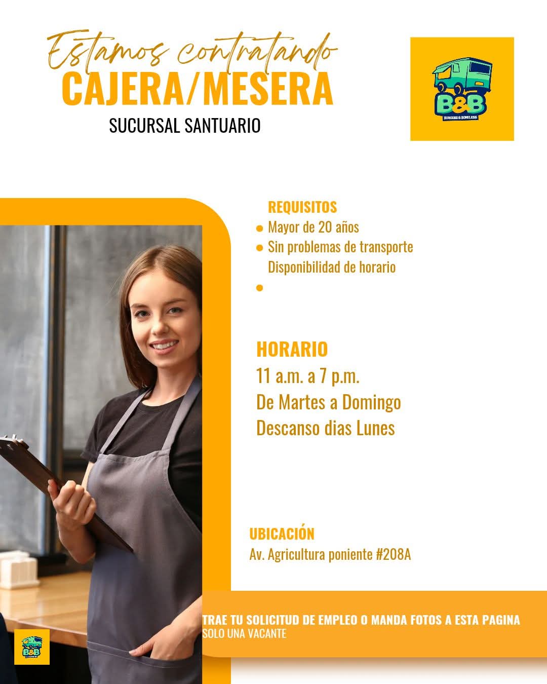 Cajera mesera