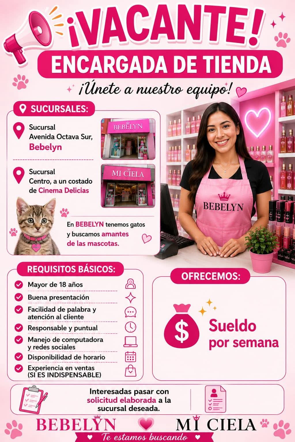 Encargada de tienda