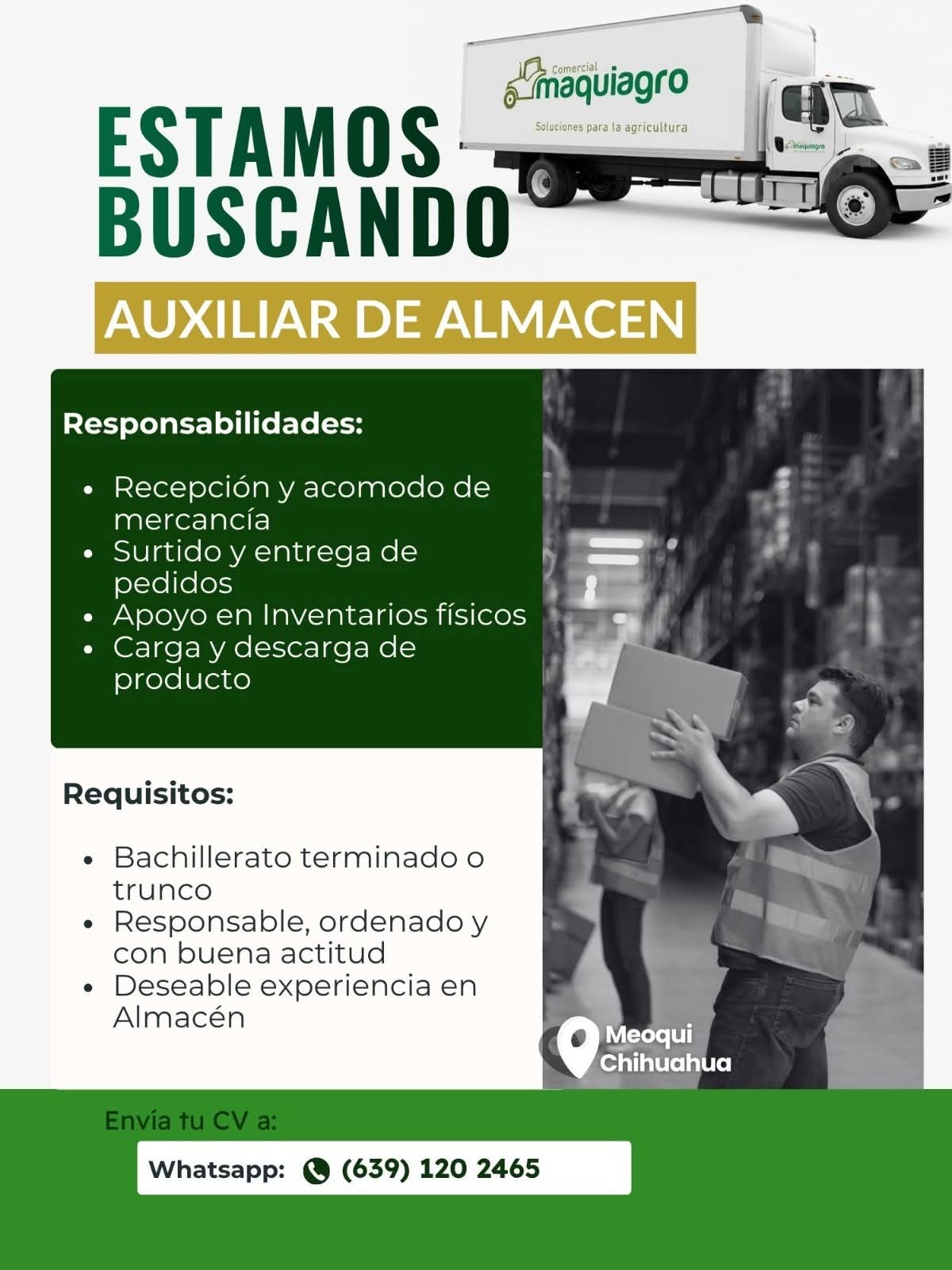 Auxiliar de almacén