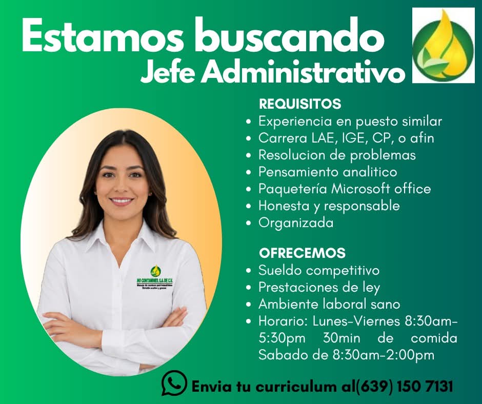 Jefe administrativo