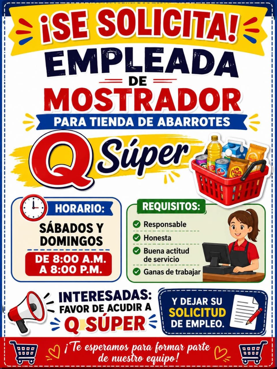 Empleada de mostrador