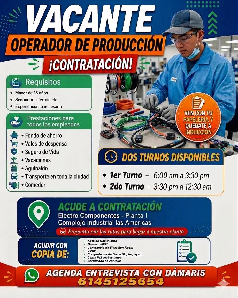 Operadores de producción