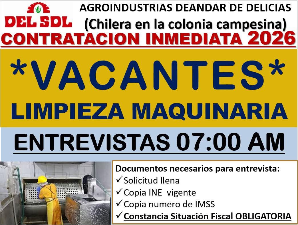 Limpieza de maquinaria