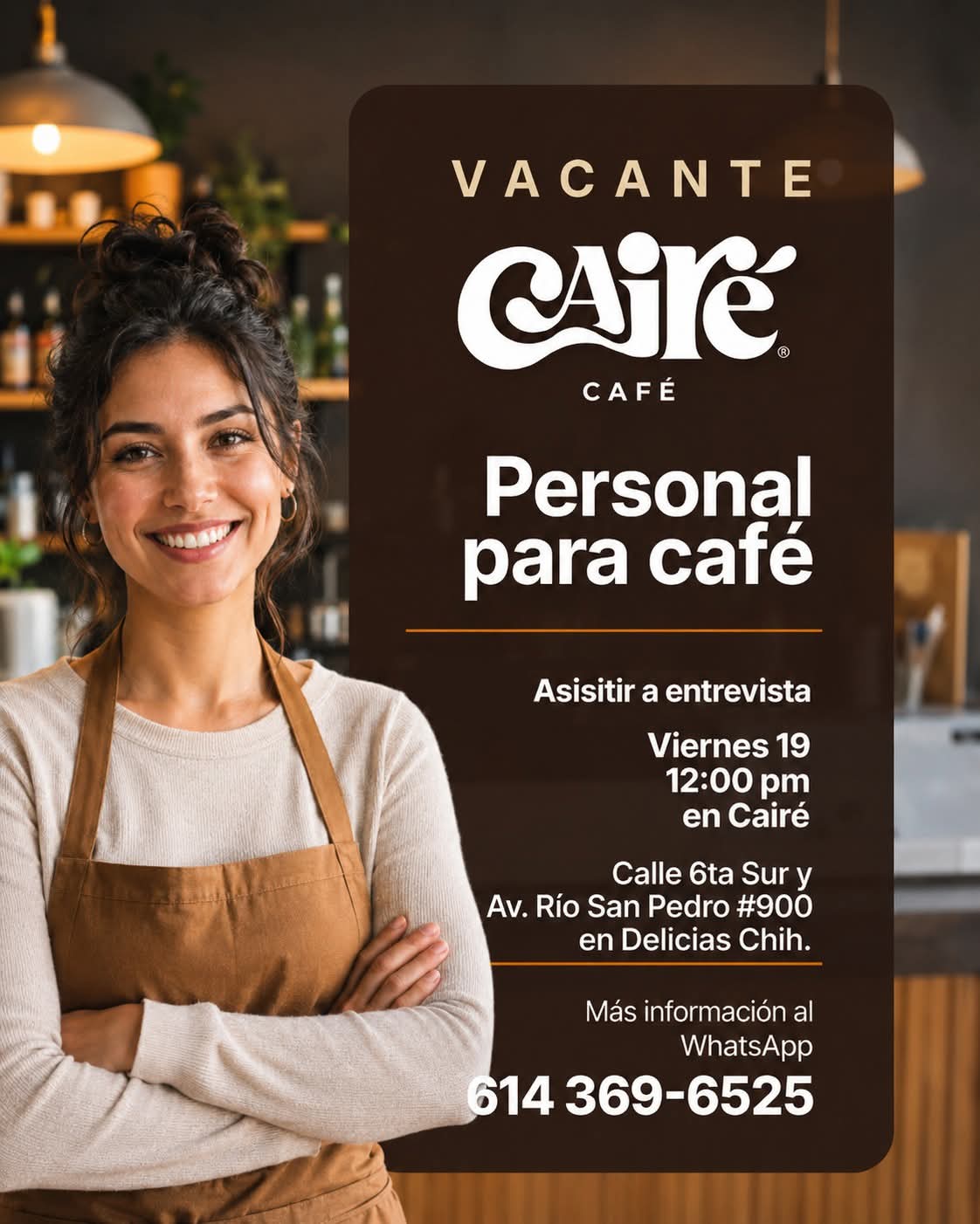 Personal para cafe