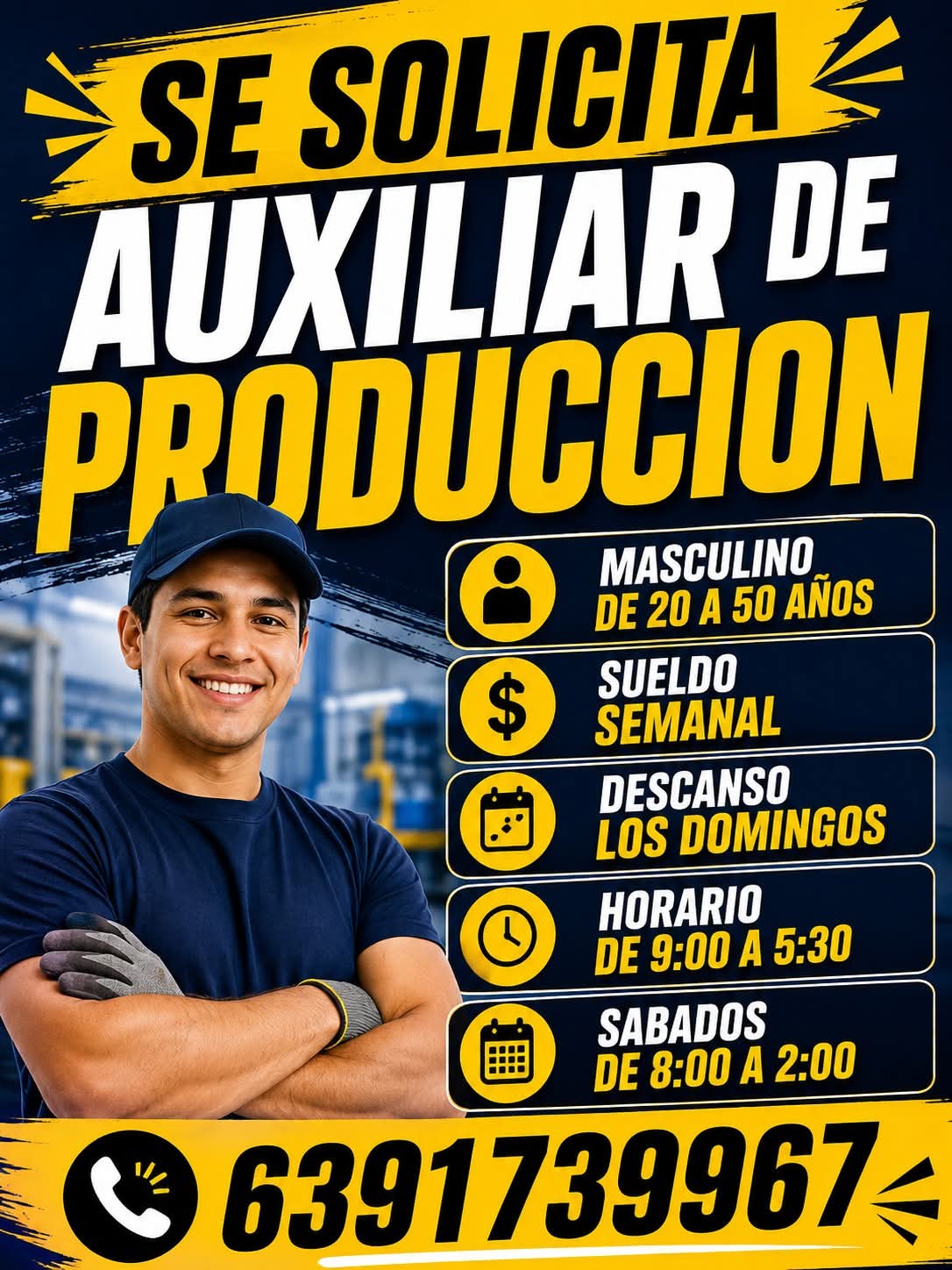 Auxiliar de produccion