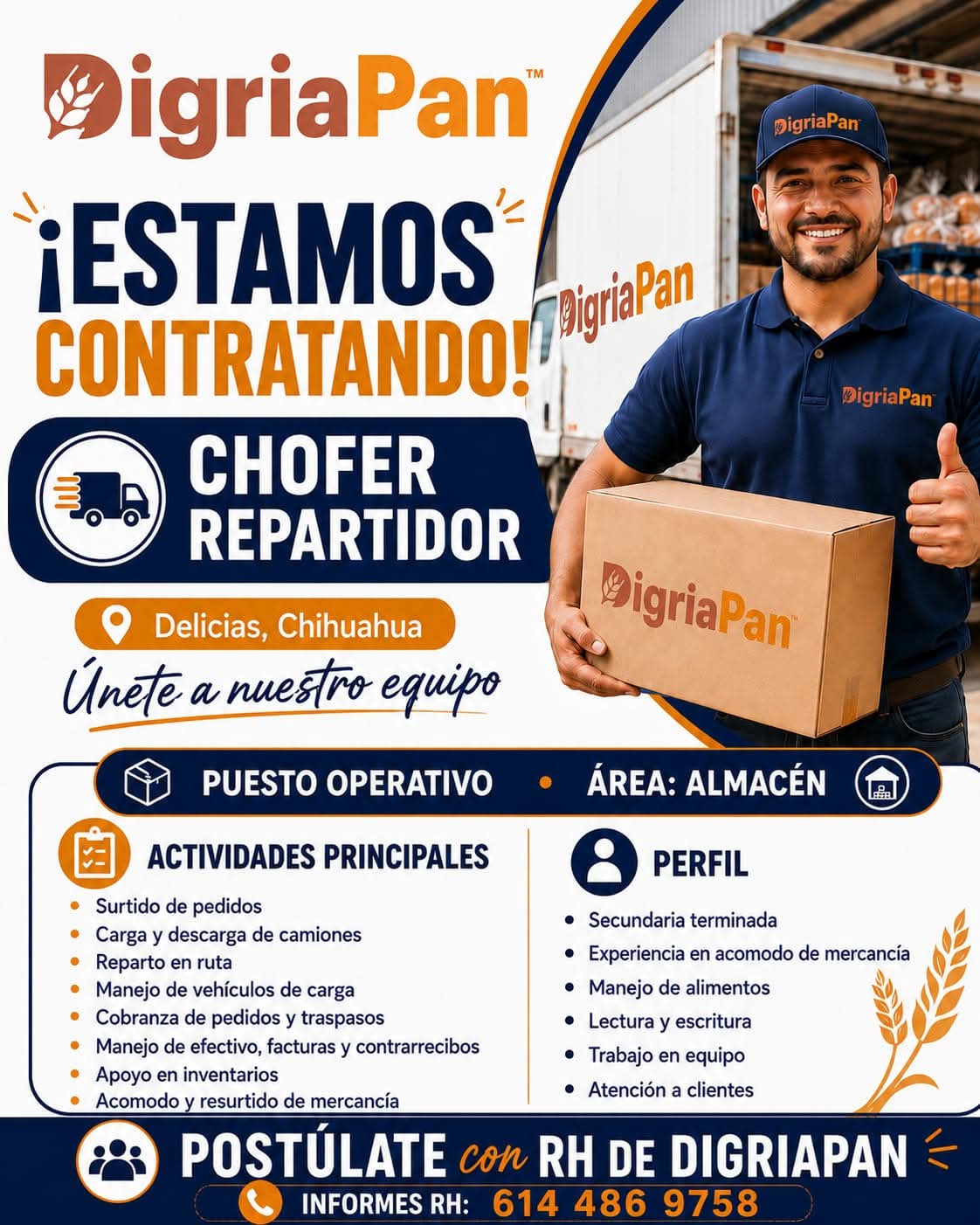 Chofer repartidor