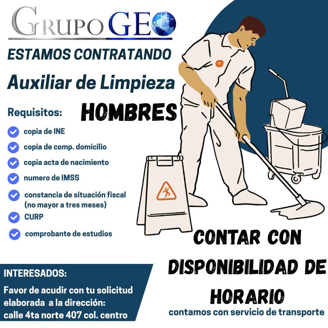 Auxiliar de limpieza