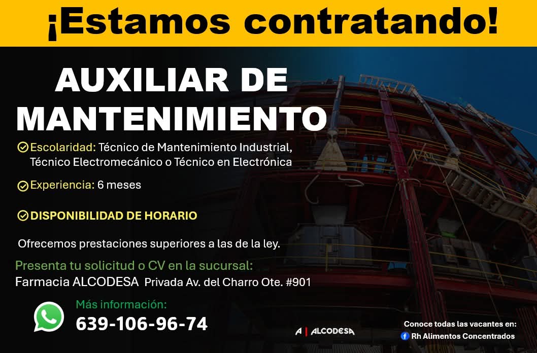 Auxiliar de mantenimiento