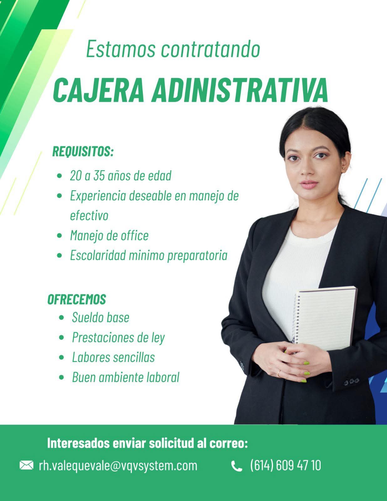 Cajera administrativa