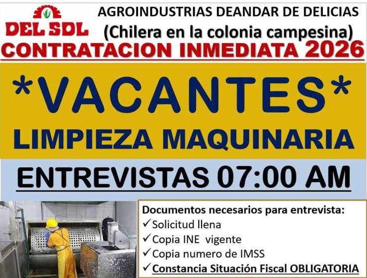 Limpieza de maquinaria