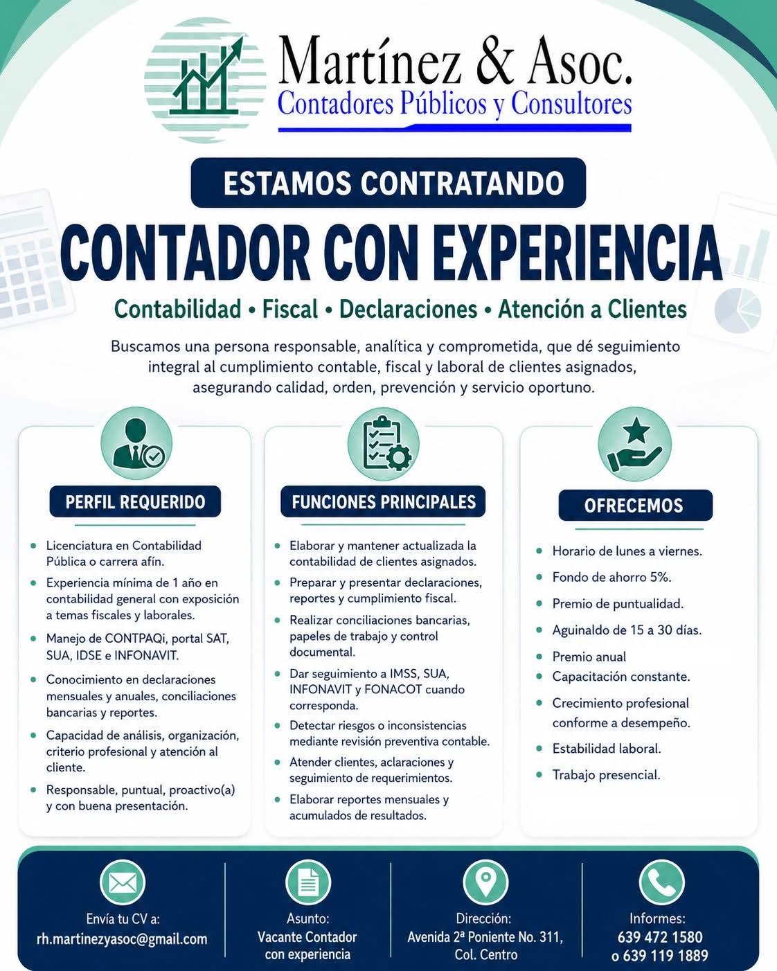 Contador con experiencia