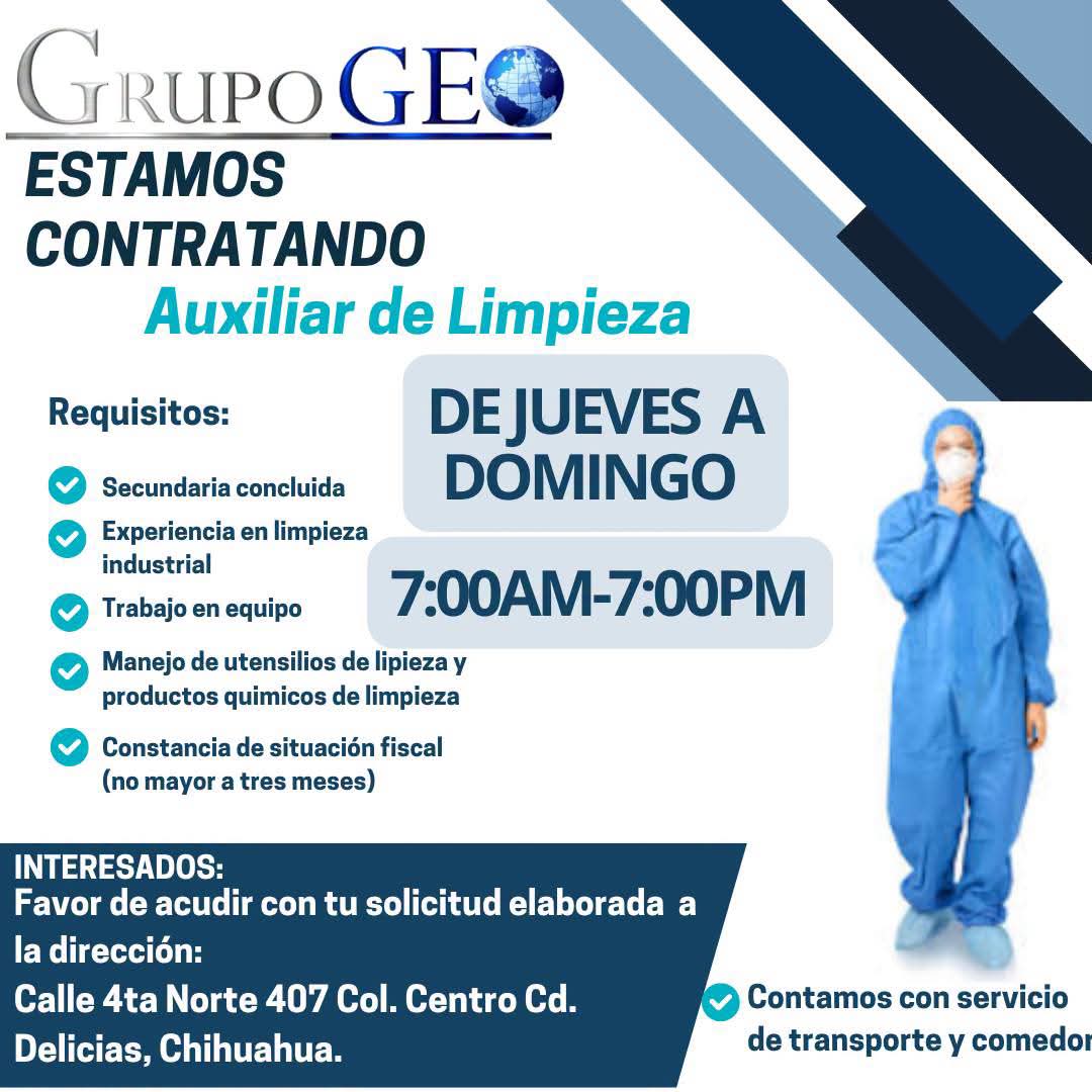 Auxiliar de limpieza