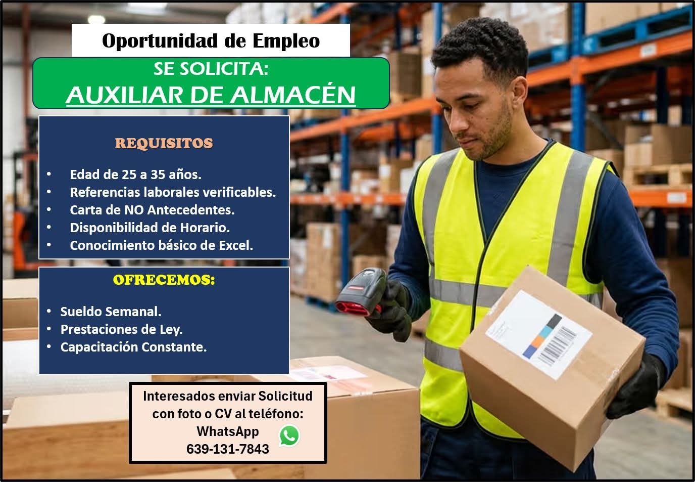 Auxiliar de almacén