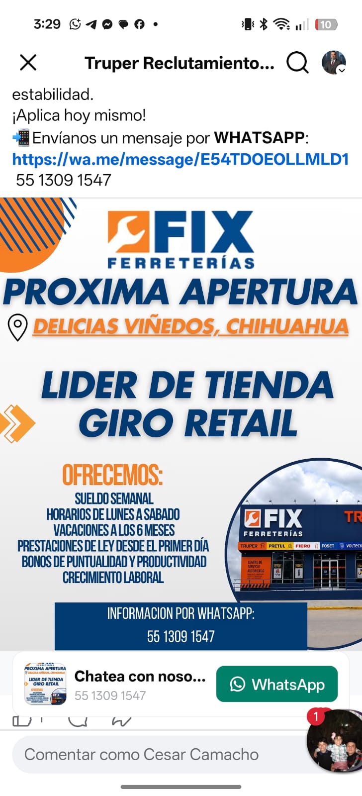 Lider de tienda