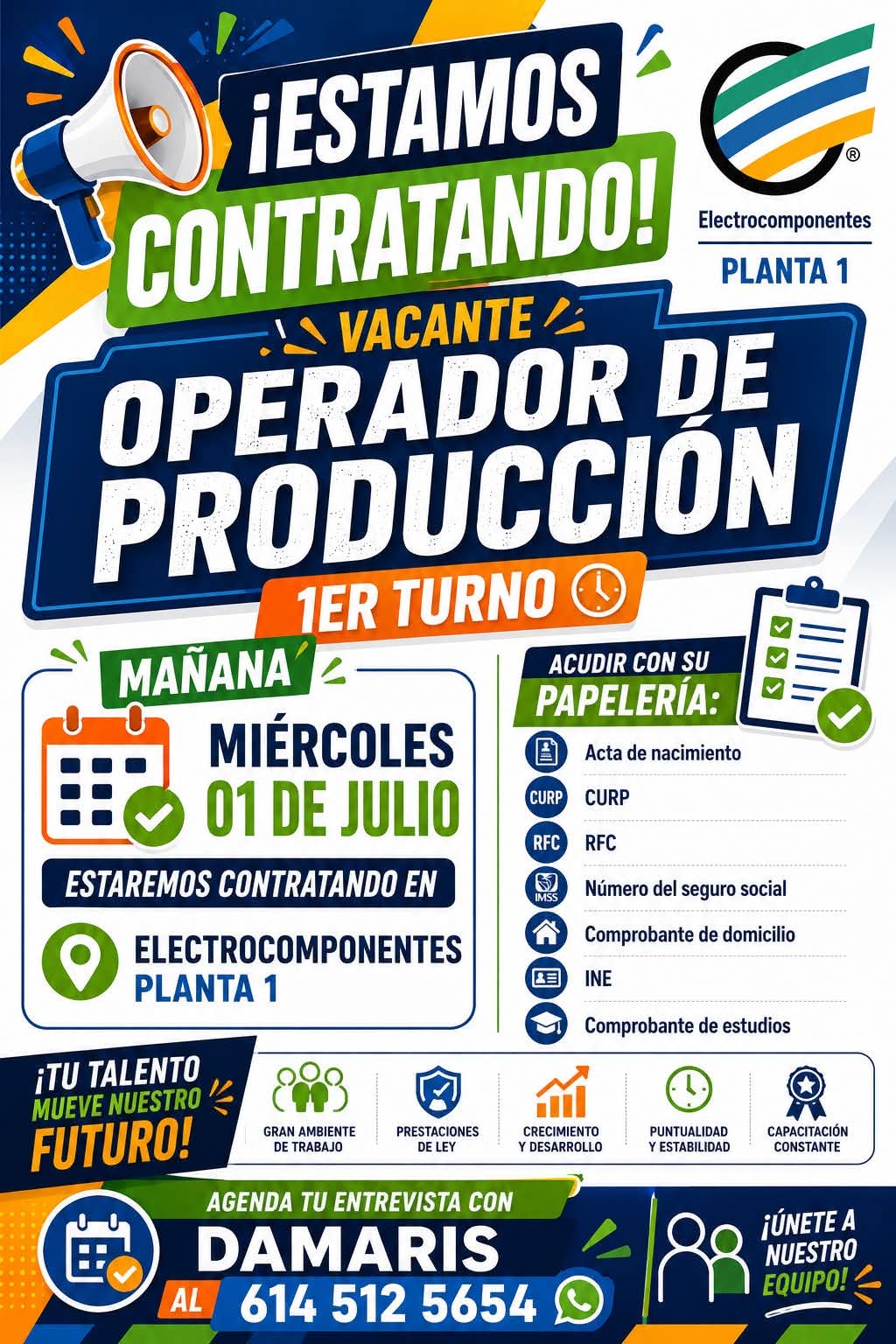Operadores de producción