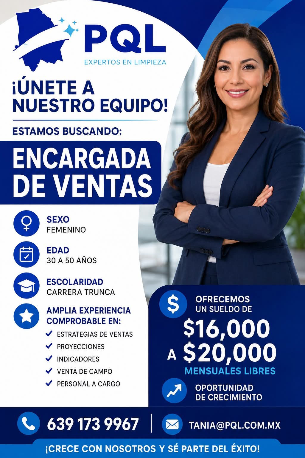 Encargada de ventad